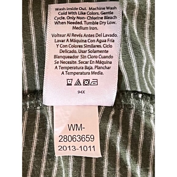 Terra & Sky Women's Striped Green OX (14W) T-Shirt Dress Mini Boho - Picture 10 of 10